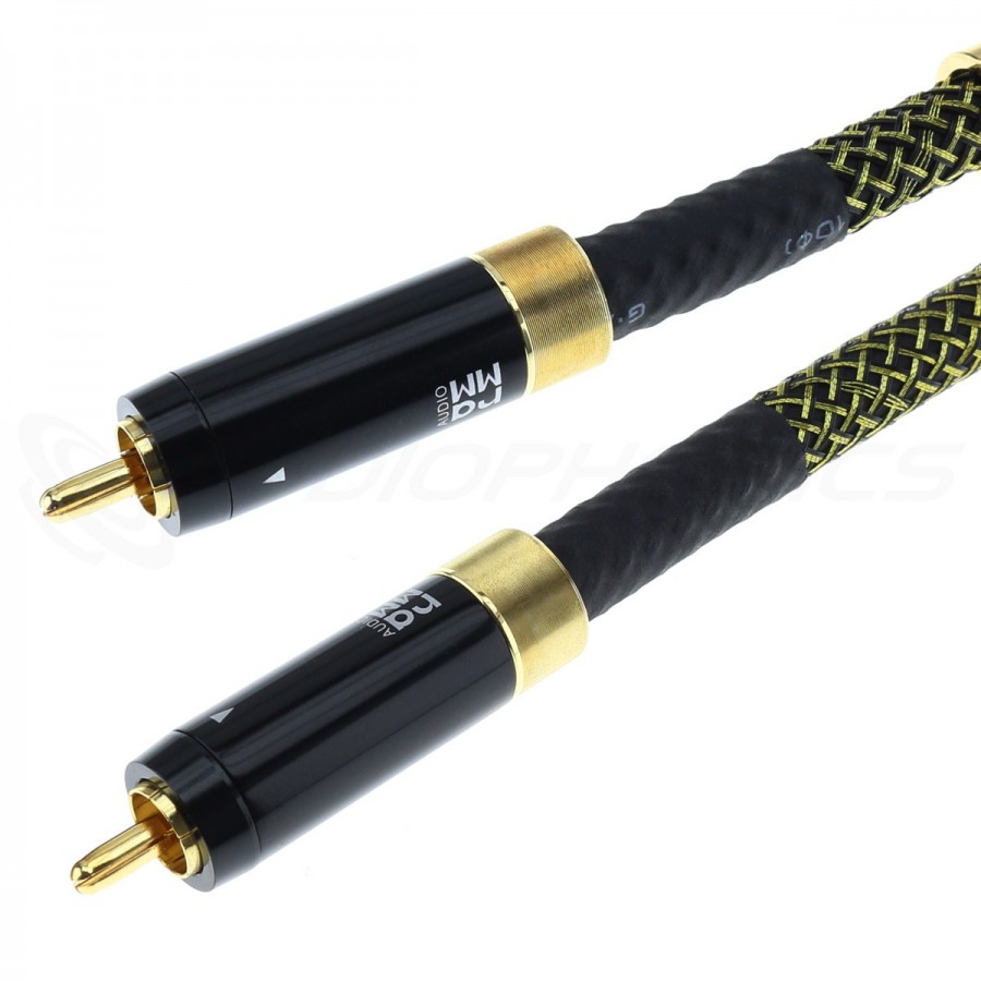 Audiophonics - Câble de Modulation Jack 3.5mm Mâle vers RCA Stéréo Mâle 5m