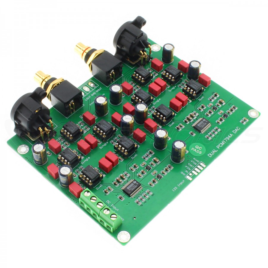 Balanced DAC Board 2x PCM1794A I2S 24bit 192kHz - Audiophonics