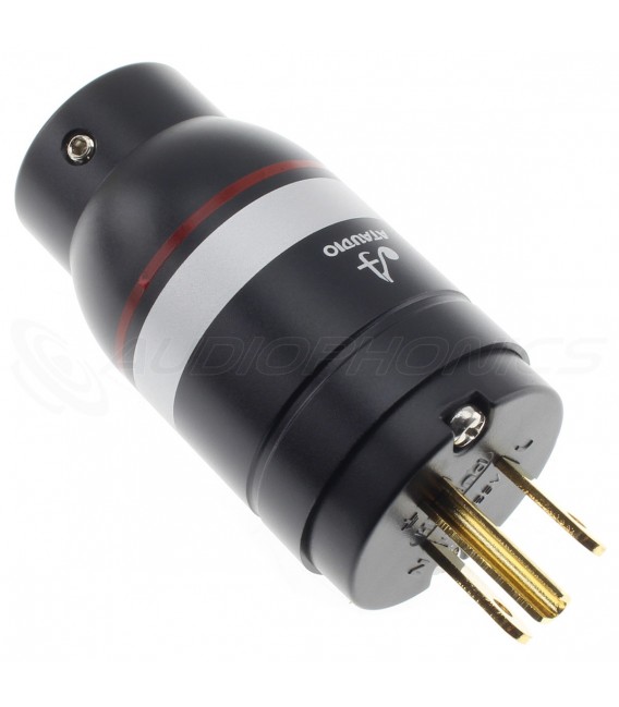 ATAUDIO BLACK-AT Power Connector US Type B NEMA 5-15 Gold Plated Ø19mm ...