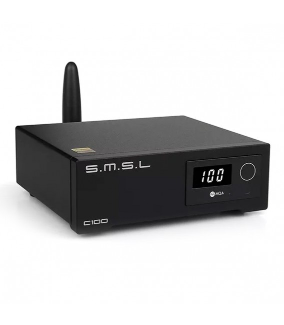 Audiophonics - SMSL C100 DAC AK4493S XMOS XU316 Bluetooth 5.0 32 bit 768kHz  DSD512 MQA