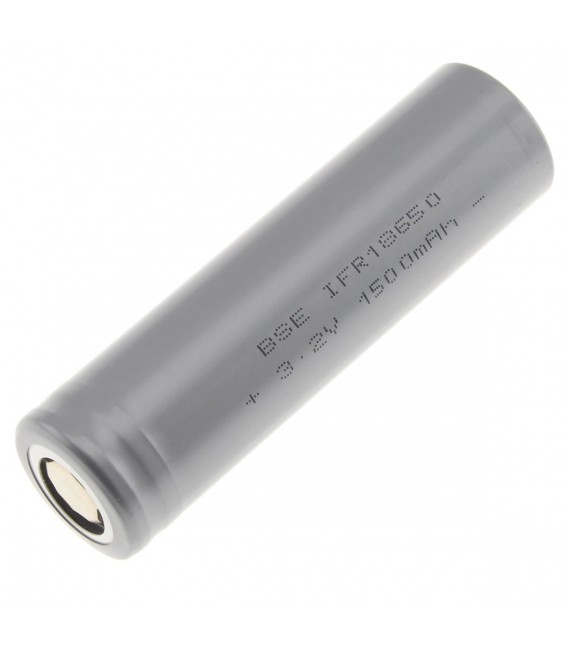 BSE IFR18650 Battery LiFePO4 3.2V 1500mAh Rechargeable - Audiophonics