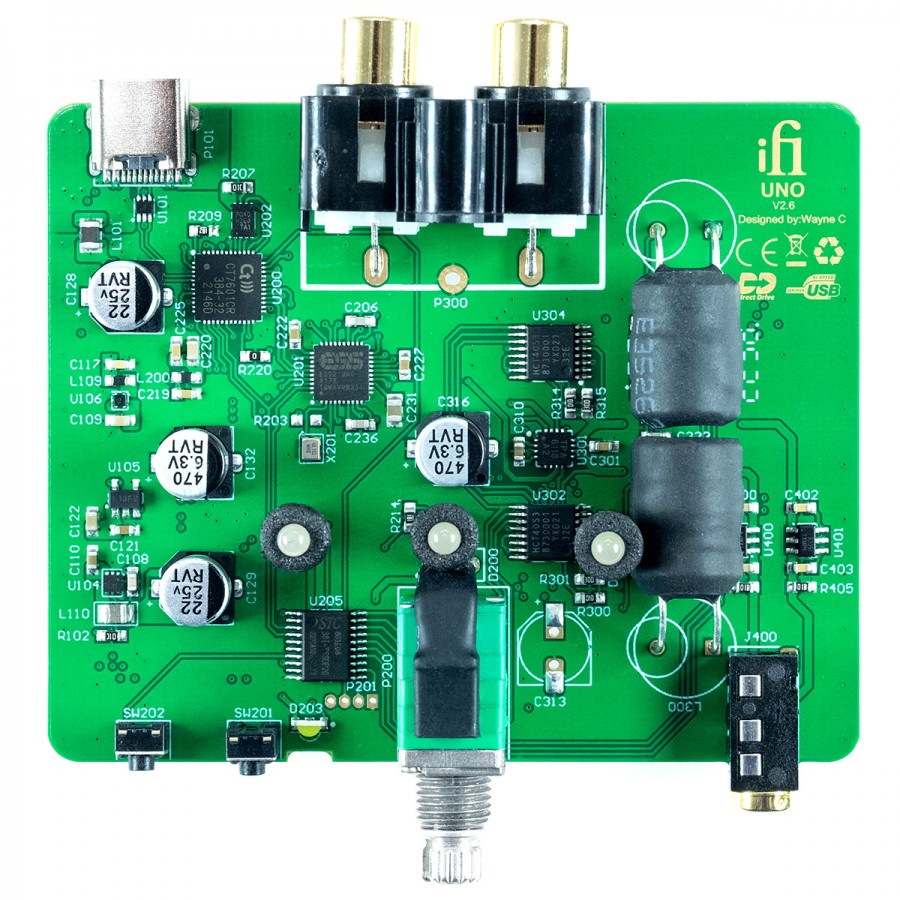 Audiophonics - IFI AUDIO UNO USB DAC Headphone Amplifier 32bit 384kHz  DSD256 MQA