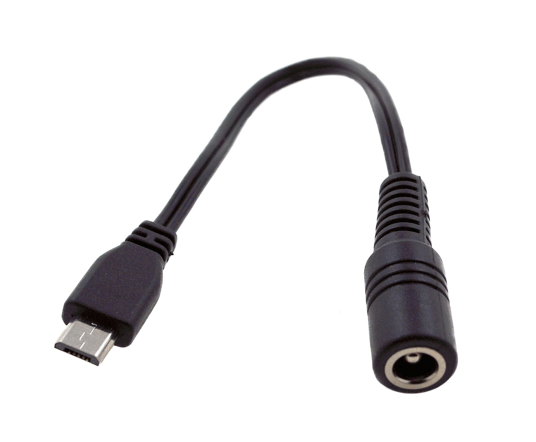 Adaptateur Jack DC 5.5 / 2.1mm Femelle vers Micro USB Mâle 22AWG