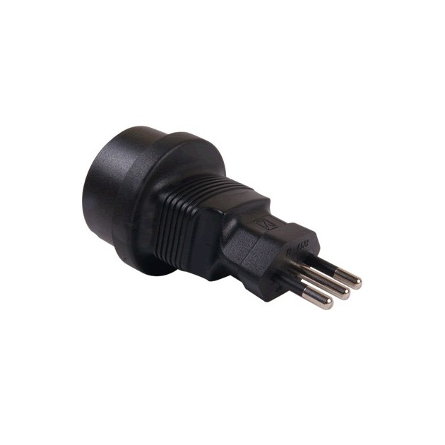 Schuko Cee7 To Italian Cei 23 16 Adaptor Audiophonics