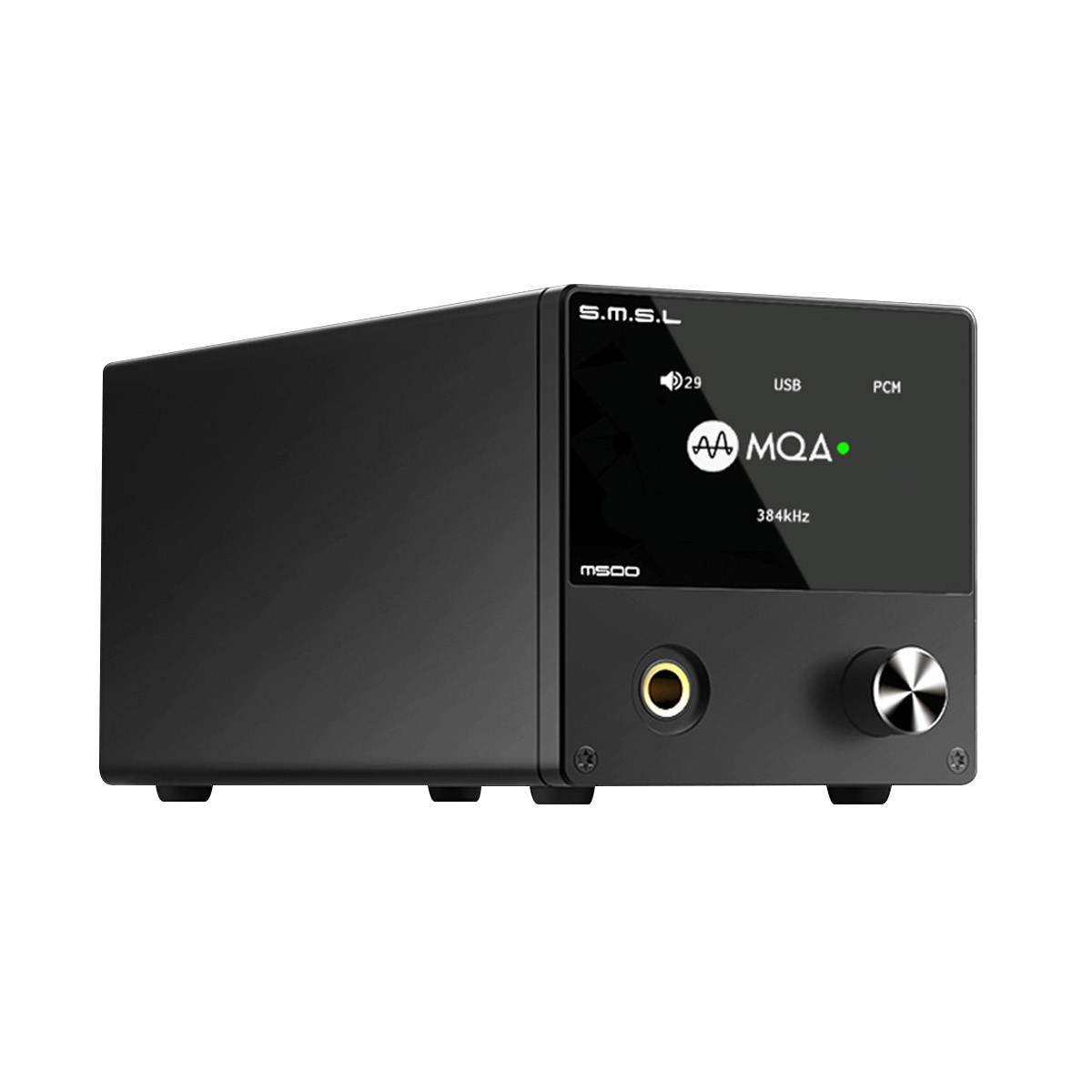 [GRADE S] SMSL M500 V2 Balanced DAC ES9038Pro Headphone Amplifier XMOS XU216 MQA 32bit 768kHz DSD512 Black