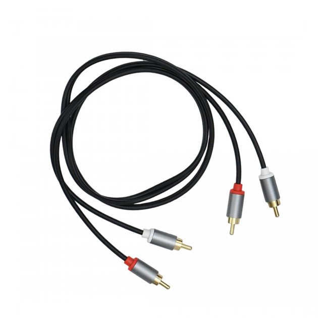 CHOSEAL Stereo Modulation Cable Gold Plated RCA-RCA 1.8m - Audiophonics