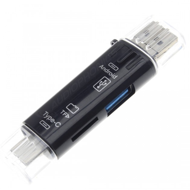 Lecteur de carte Micro SD Lecteur de carte SD USB Lecteur de carte SD USB  USB OTG 4-en-1