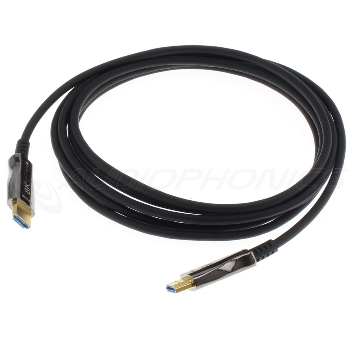 Câble HDMI 2.1 Optique 8K 60Hz 48Gbps UHD HDR 10 DHCP 2.2 EDID CEC eARC 3D  3m - Audiophonics