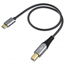 Audiophonics - MATRIX Câble USB-A Mâle vers USB-B Mâle Cuivre OFC Plaqué  Argent / Or 1.2m