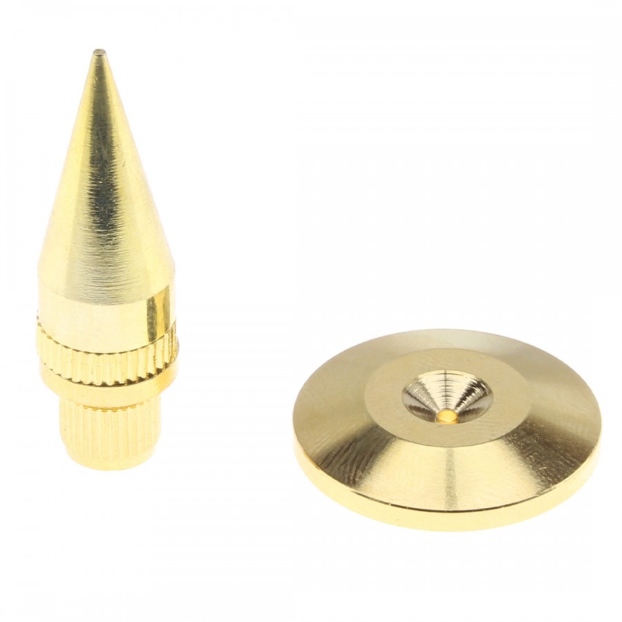 Audiophonics - Brass Spikes M8 Gold (Set x4)