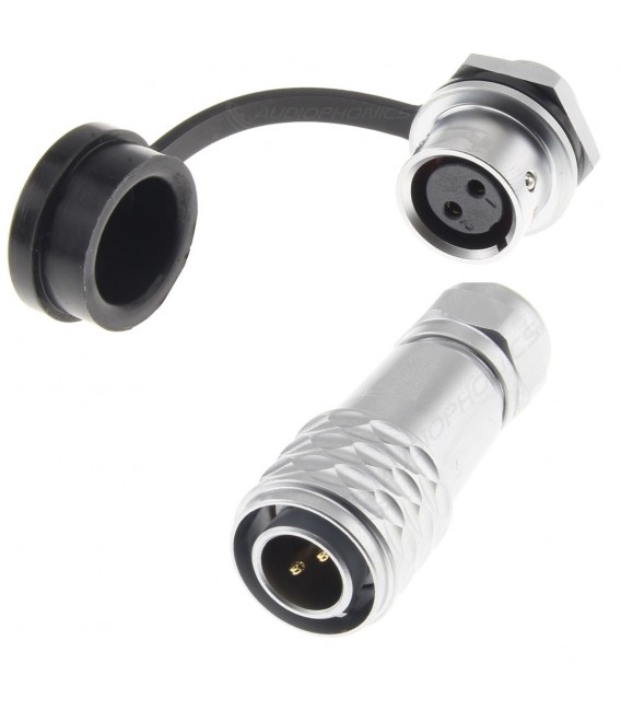 Câble Jack 6.35mm Mâle vers Jack 6.35mm Mâle Mono Blindé Plaqué Or 2m -  Audiophonics