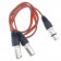 Adapter 2x XLR Males 3 Poles to 1x XLR Female 3 Poles 1m