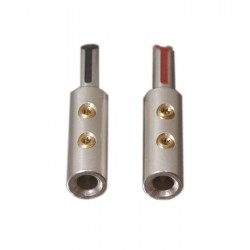 ELECAUDIO TE-BS40AG Banana Plug Tellurium Copper Ø4mm (La paire)