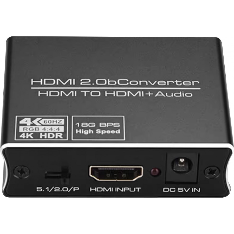 [GRADE S] HDMI to HDMI / Optical / Jack 3.5mm Extractor 5.1 18Gbps HDCP ...