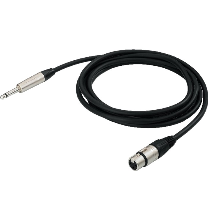Audiophonics - NEUTRIK Female XLR to Male Mono Jack 6.35mm Cable OFC Copper  3m