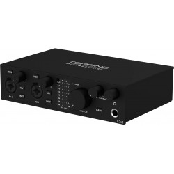 TOPPING PROFESSIONAL E2X2 Audio Interface USB 2 In 2 Out 24bit 192kHz Black
