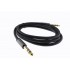 Male Jack 6.35mm to Male Jack 6.35mm Stereo Cable Shielded Gold Plated 1.5m