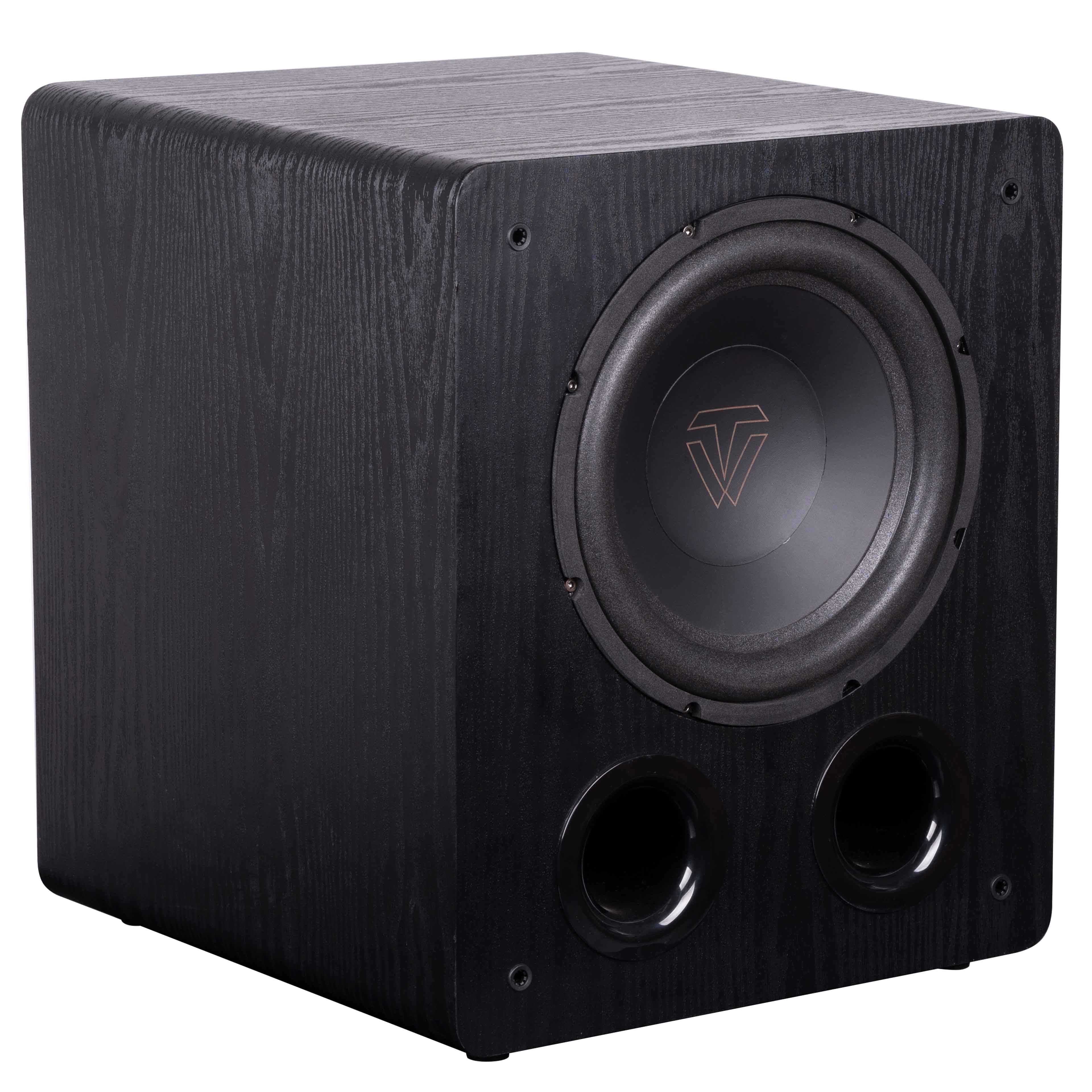 TONEWINNER SW-1000 Caisson de Basses Subwoofer Actif 200W 4 Ohm 21Hz-240Hz Ø25.4cm