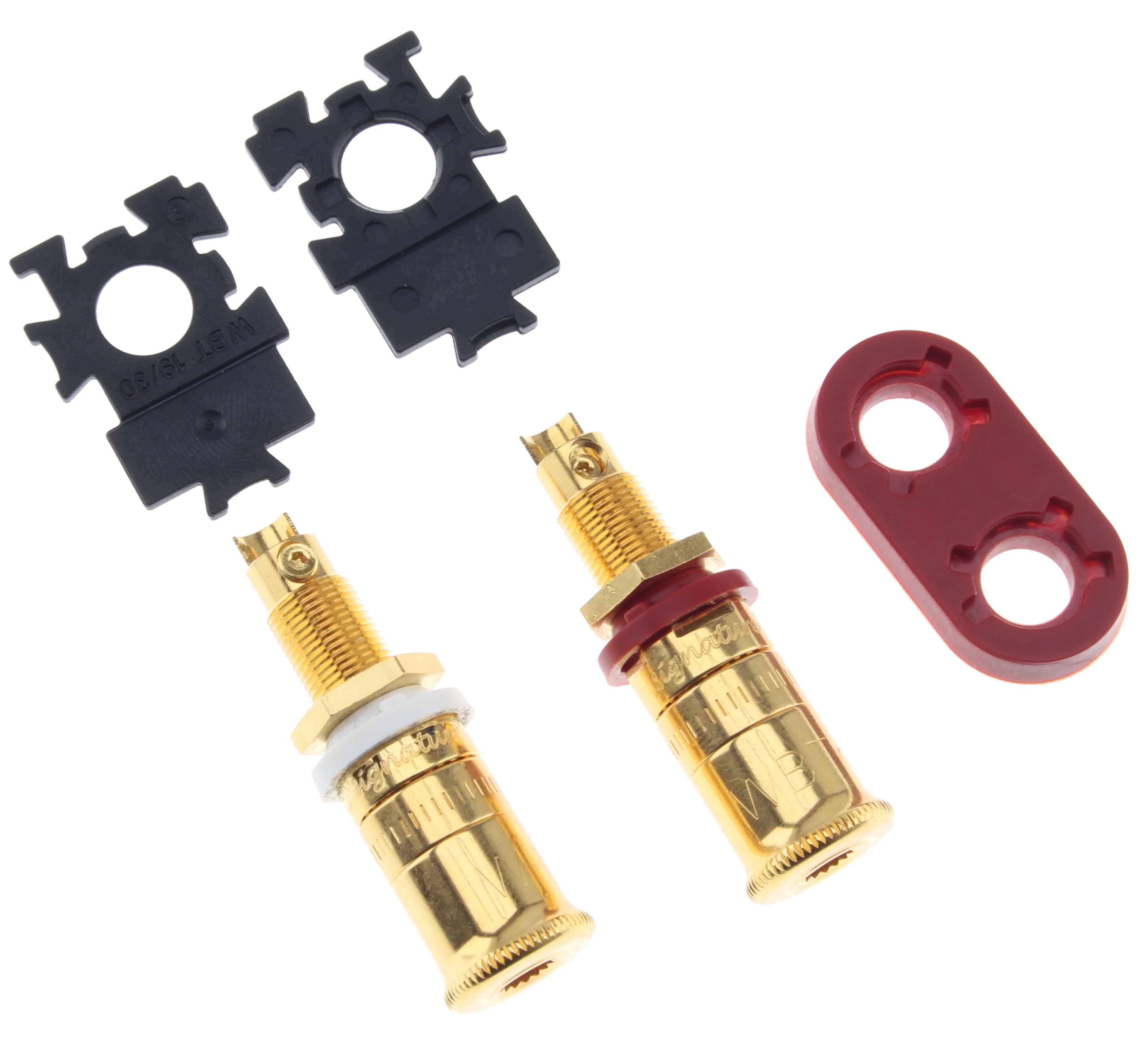 WBT-0730.11 Speaker Terminal Block Gold Plated (Pair)