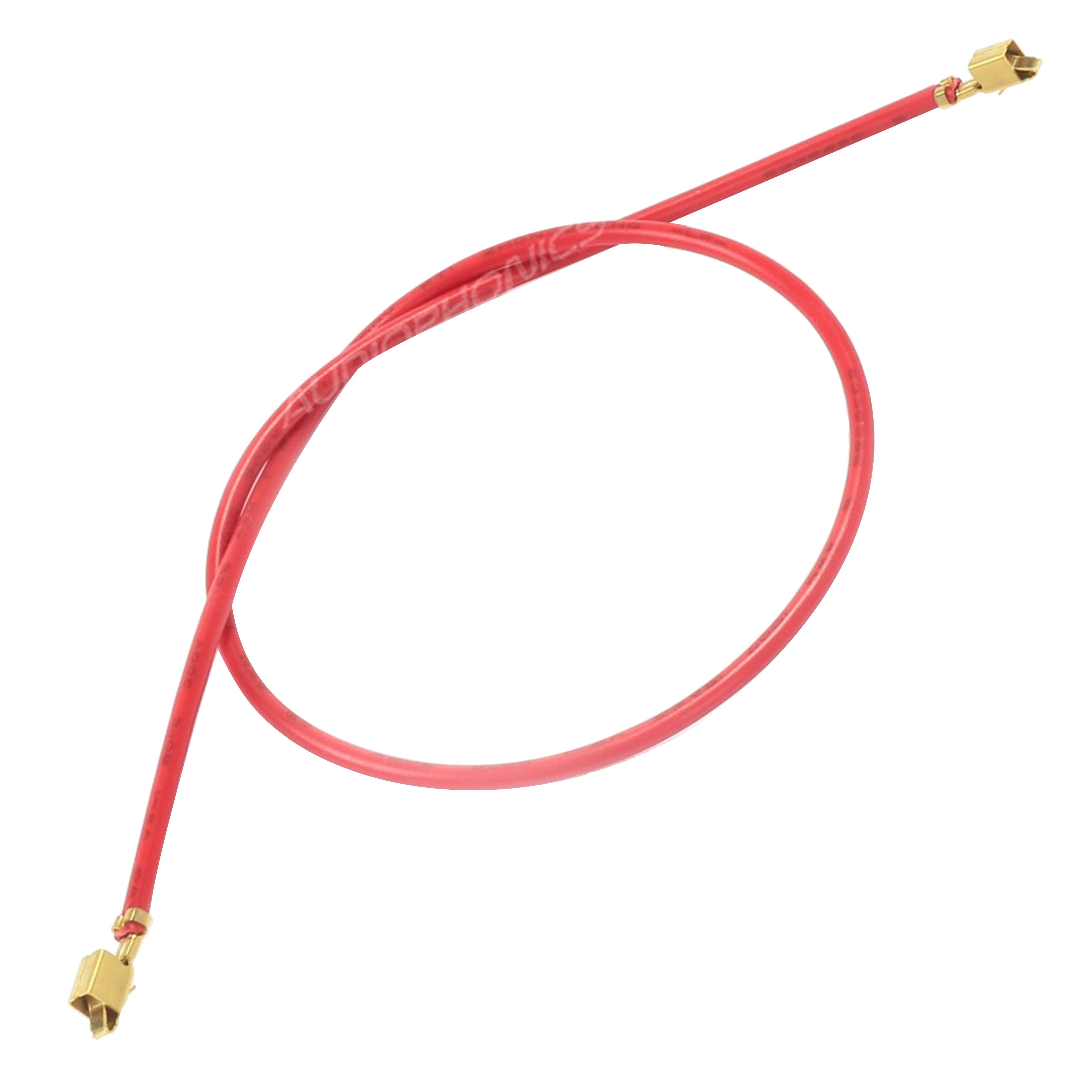 VH 3.96mm Female Cable Without Casing 1 Pole Gold Plated 40cm Red (x10)