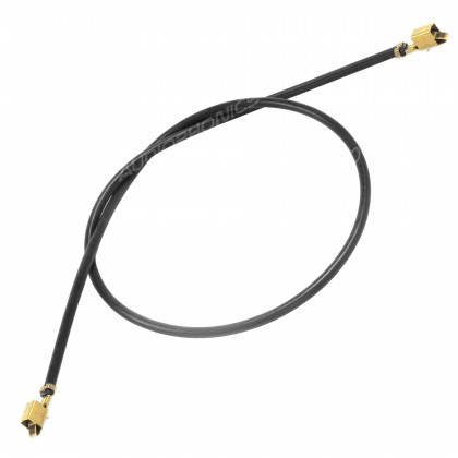 Câble VH 3.96mm Femelle Sans Boîtier 1 Pôle Plaqué Or 40cm Noir (x10)