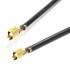 VH 3.96mm Female Cable Without Casing 1 Pole Gold Plated 40cm Black (x10)
