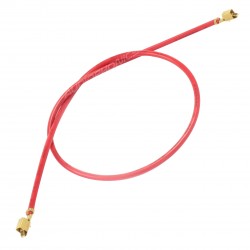 Câble VH 3.96mm Femelle Sans Boîtier 1 Pôle Plaqué Or 60cm Rouge (x10)