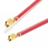 VH 3.96mm Female Cable Without Casing 1 Pole Gold Plated 60cm Red (x10)