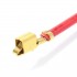 VH 3.96mm Female Cable Without Casing 1 Pole Gold Plated 60cm Red (x10)