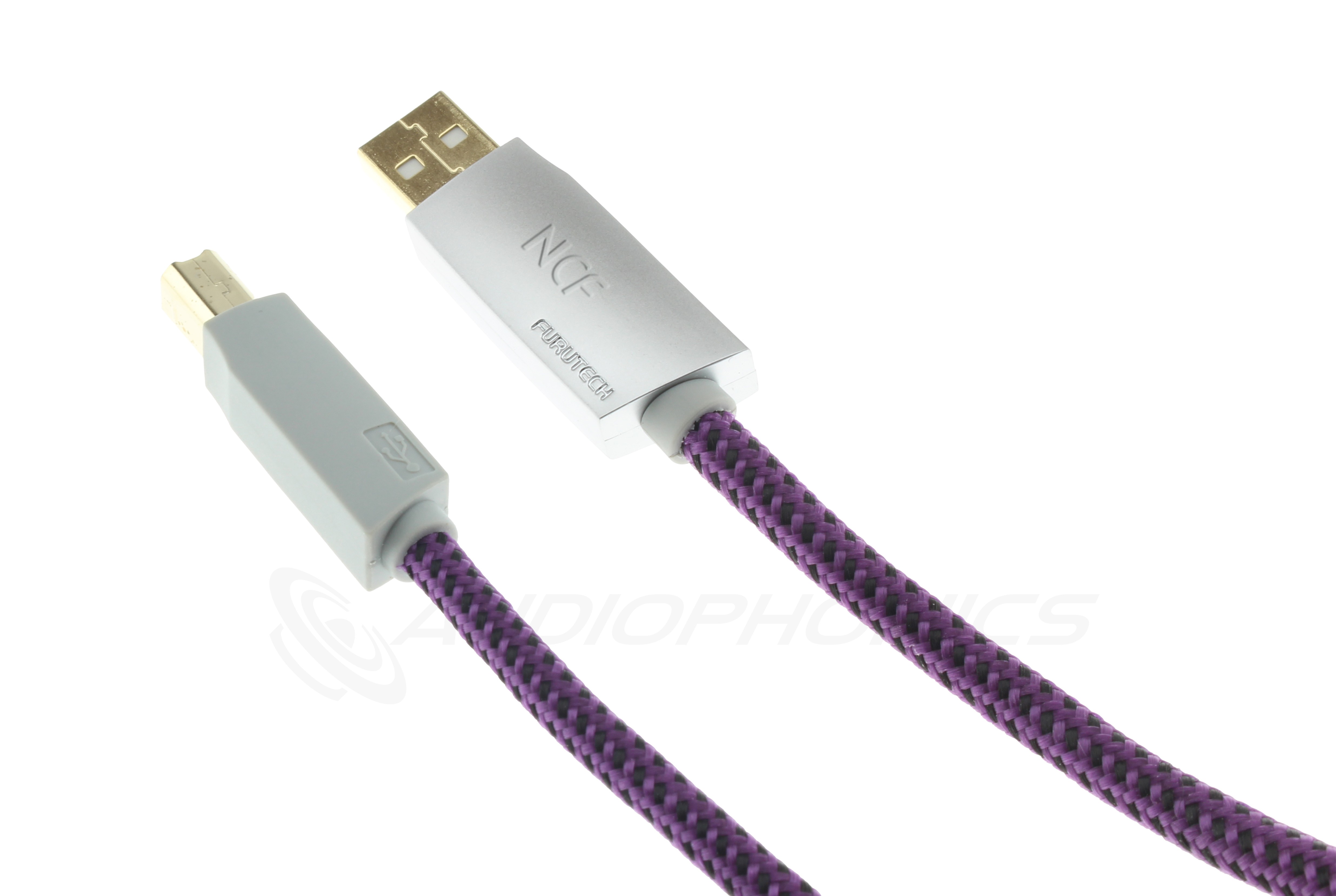 FURUTECH GT2 NCF Câble USB-A Mâle / USB-B Mâle Cuivre OCC Plaqué Argent 1.2m
