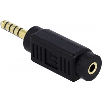 DELOCK Adaptateur Jack 4.4mm Symétrique Mâle vers Jack 3.5mm Asymétrique Femelle Plaqué Or