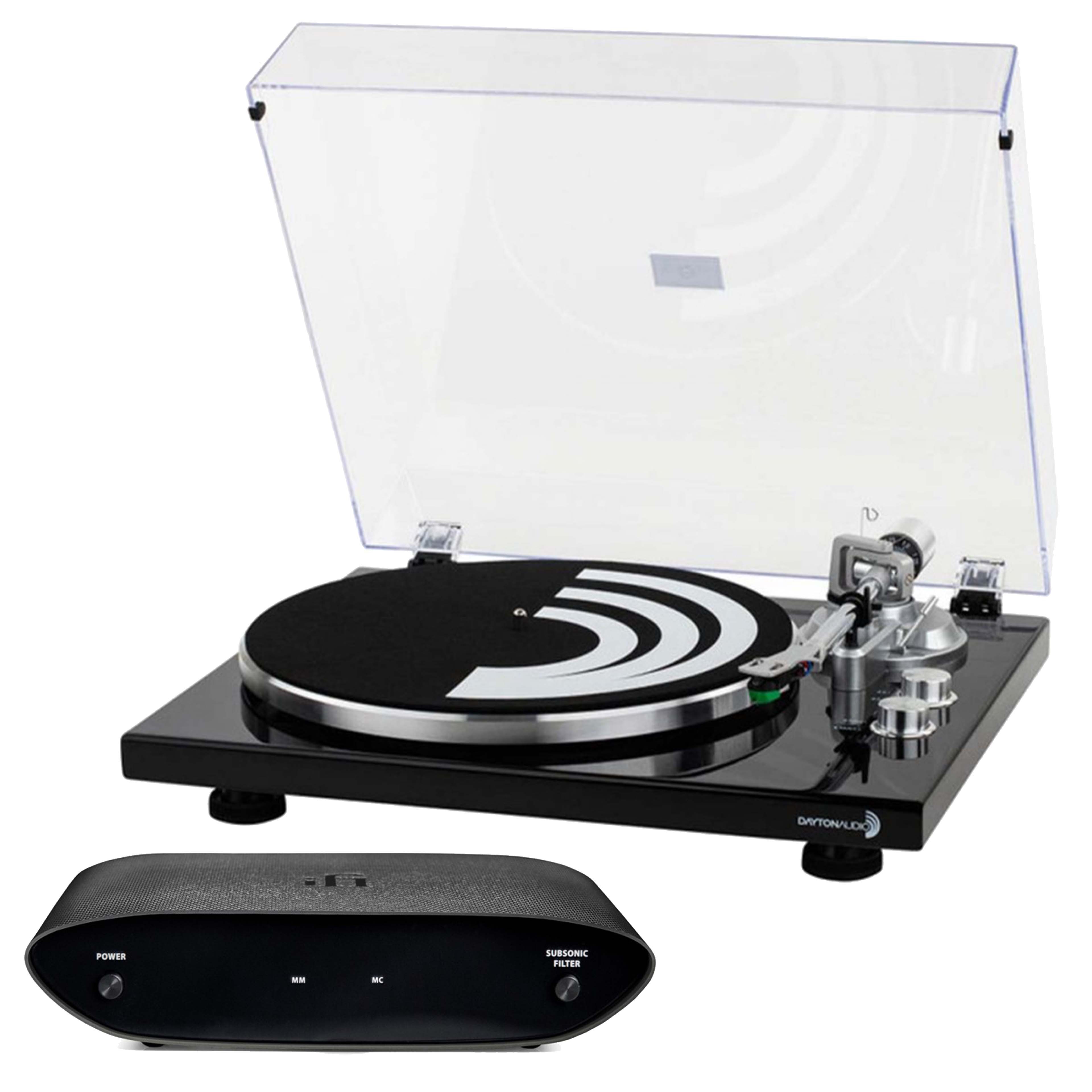 Pack Dayton Audio TT-1BTW Vinyl Turntable + iFi Audio Zen Air Phono Preamplifier