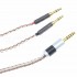 Headphone Balanced Cable 4.4mm Jack to 2x 3.5mm Jack OCC Copper Silver Plated 2m