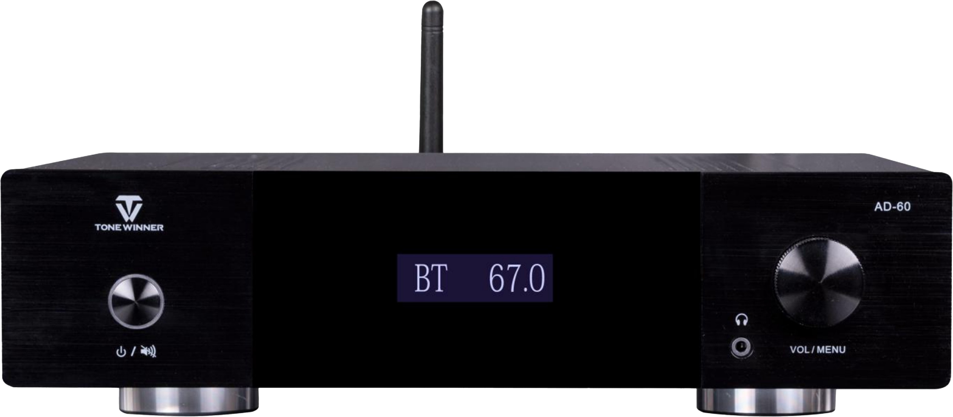 TONEWINNER AD-60 Class AB Stereo Amplifier Bluetooth 2x80W 4 Ohm Black