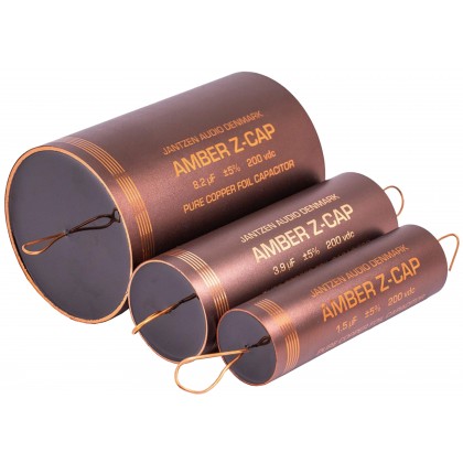 JANTZEN AUDIO AMBER Z-CAP 001-7230 Pure Copper Foil Capacitor Axial 200V 2.7µF