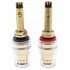 Acrylic Isolated Speaker Terminals Gold Plated Ø16mm x 65mm (Pair)