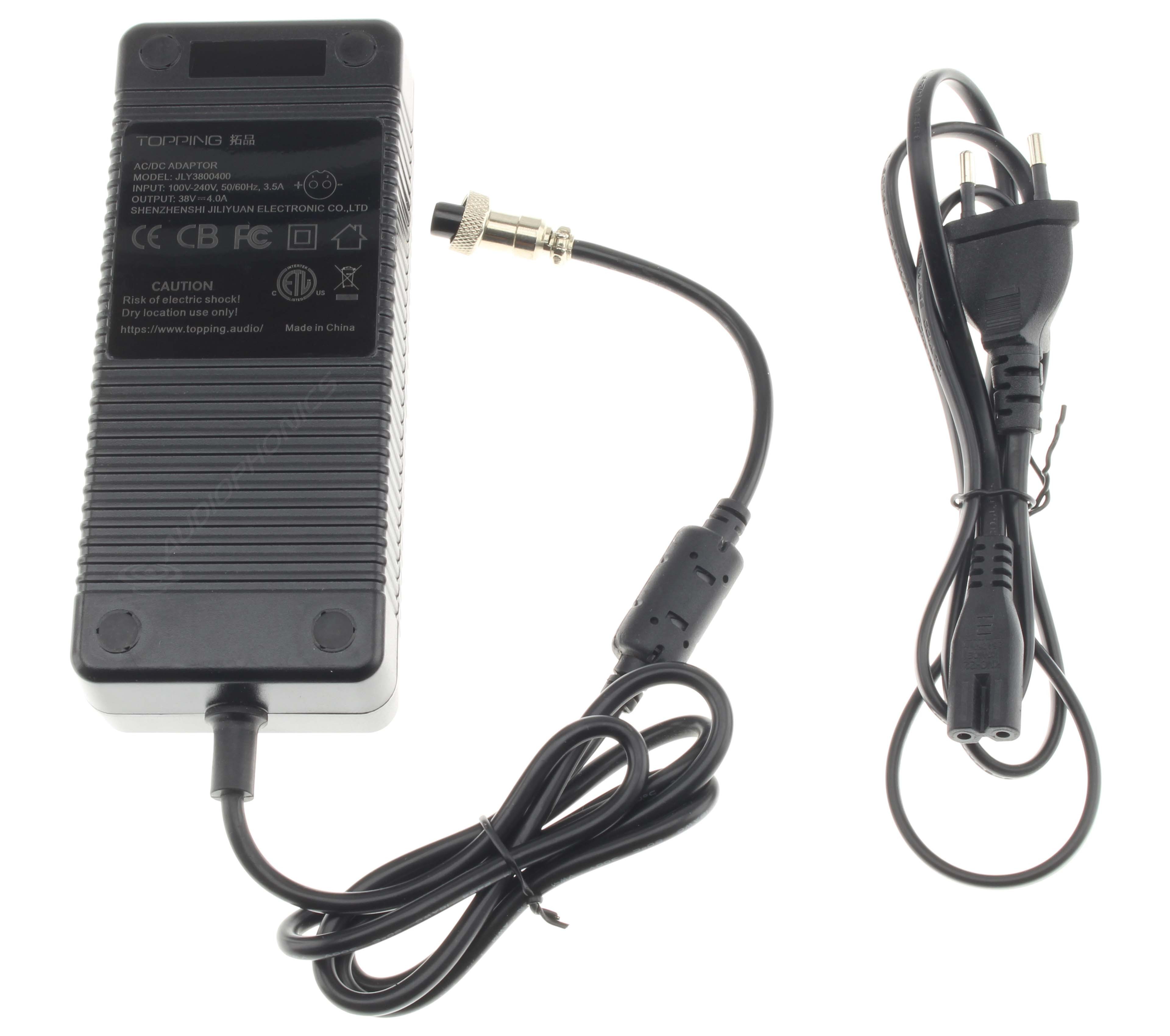 TOPPING Switching Power Adapter 100-240V to 38V 4A GX12