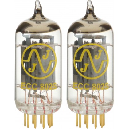 JJ ELECTRONICS ECC802S / 12AU7 GOLD Tube de Préamplification à Double Triode (Paire appairée)