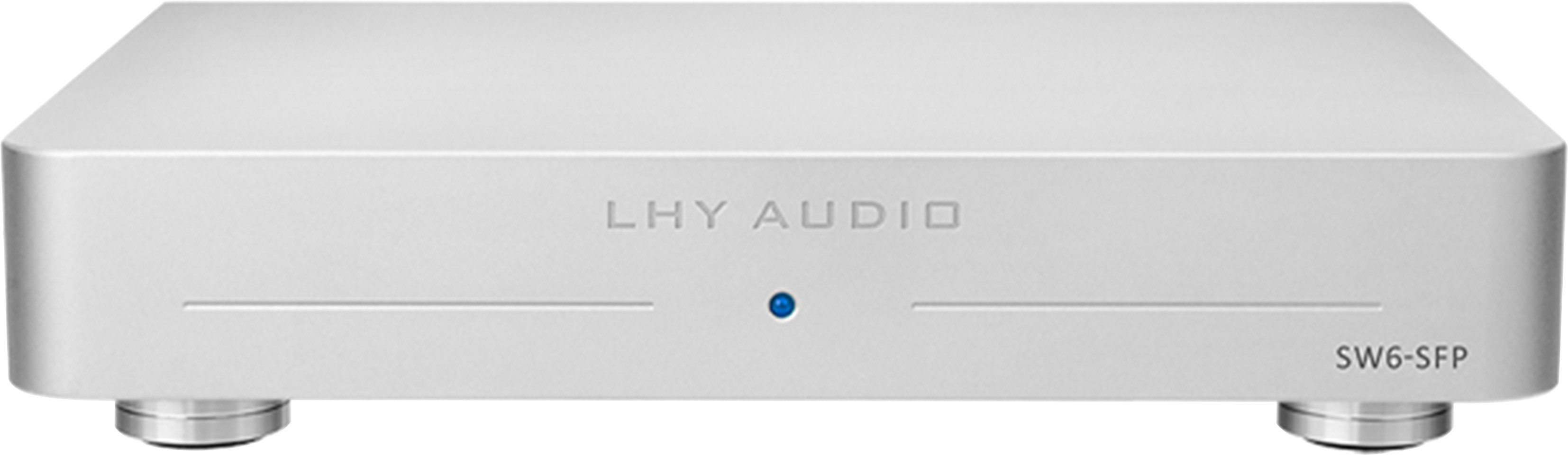 LHY AUDIO SW-6 SPF Network Switch 5x RJ45 1x Optical Fiber Silver