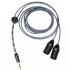 DD BC44XLR Interconnect Cable Male Jack 4.4mm to 2x Male XLR Silver OCC Copper Gold Plated 95cm