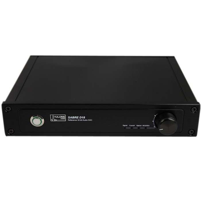 Yulong Audio SABRE D18 DAC 32Bit / 500Khz Coax / Opt / AES / EBU Black