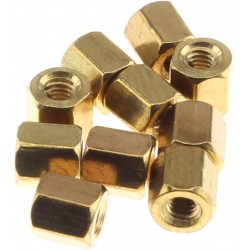 Spacers Brass Female / Female M2.5x6mm (x10)