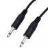 Male Jack 3.5mm to Male Jack 3.5mm Mono Cable OFC Copper 0.1m