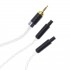 ATAUDIO Câble pour Casque Jack 2.5mm TRRS Mâle vers 2xHD800 Mâles Argent 3m