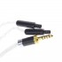 ATAUDIO Headphone Cable Jack 4.4mm TRRRS Male to 2xHD800 Male Silver 1.2m