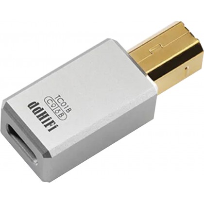 DD TC01B Adaptateur USB-C Femelle vers USB-B Mâle Plaqué Or