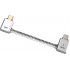 DD TC09L USB-C Male to USB-C Male cable Silver and gold plated