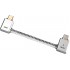 DD TC09L Câble USB-C Mâle vers USB-C Mâle Plaqué Argent et Or