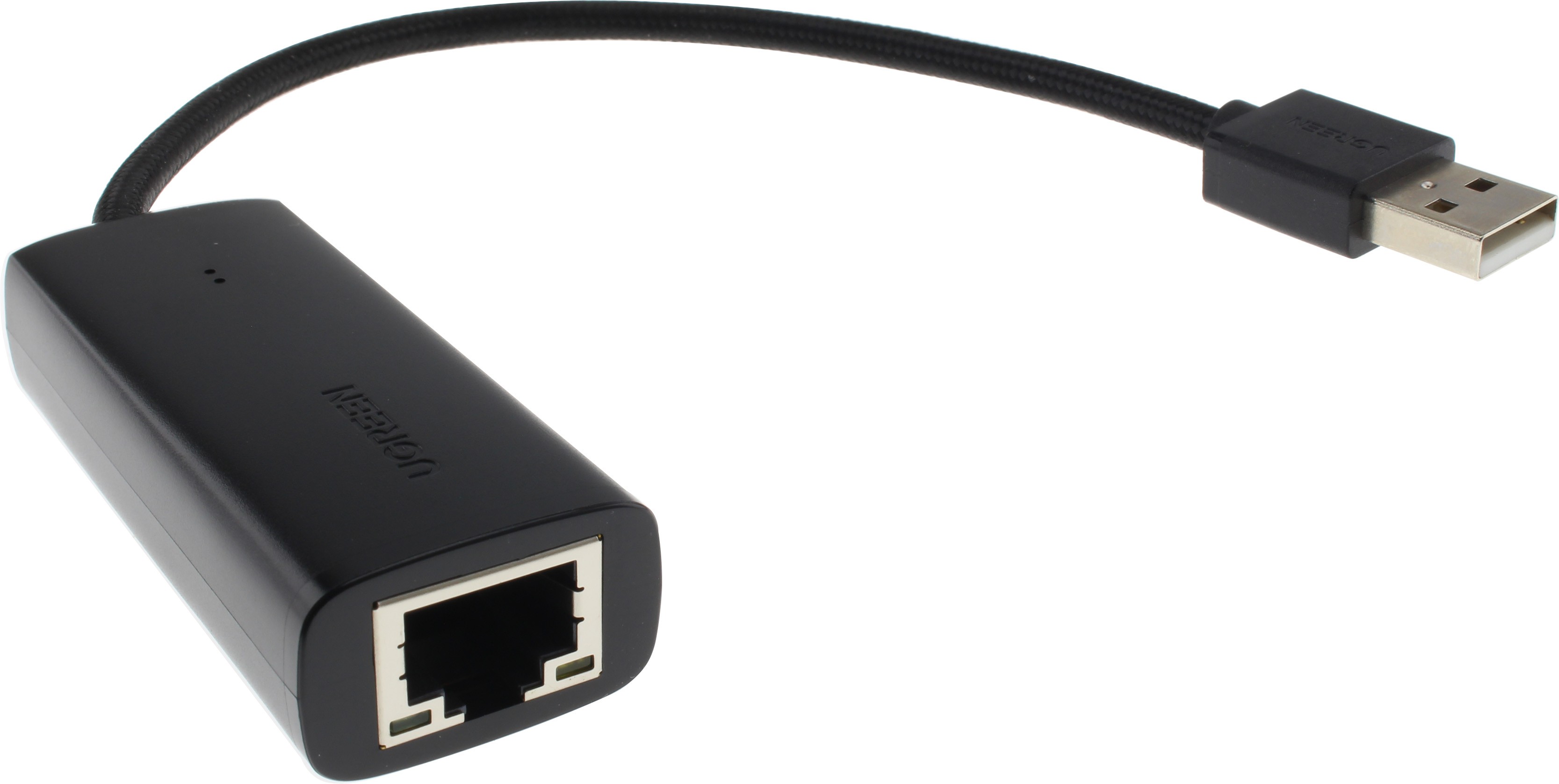 USB-A 2.0 Male to Fast Ethernet RJ45 Adapter