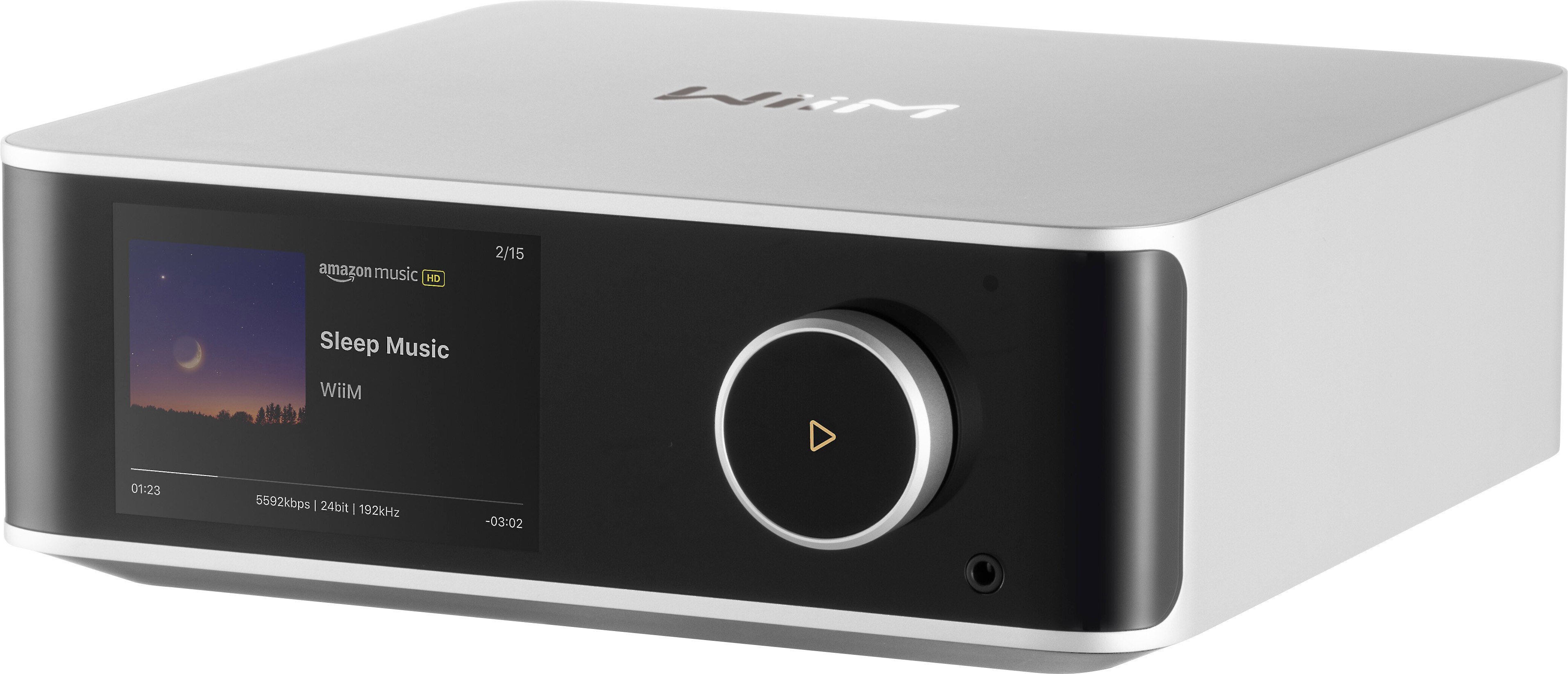 WIIM ULTRA Lecteur Réseau DAC ES9038Q2M Amplificateur Casque Bluetooth 5.3 WiFi 6E 32bit 384kHz Argent